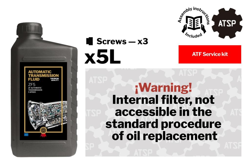 Jeu de pièces, Vidange boîte automatique ATSP 105.111.0034